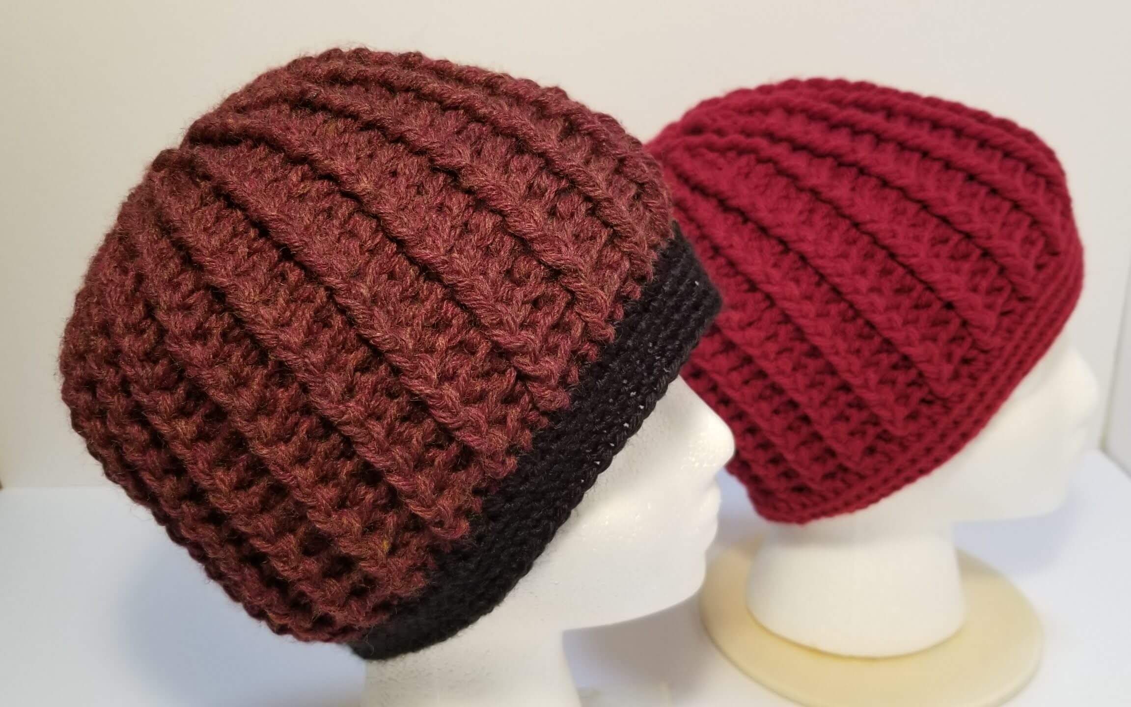 Mens Crochet Hat Pattern, so warm and toasty with no holes